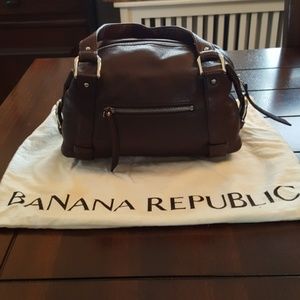Banana Republic Genuine Leather Brown Handbag